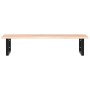 Estante de lavabo de pared de acero y madera maciza de roble by , bathroom vanities - Ref: Foro24-3302601, Price: 104,60 €, D...