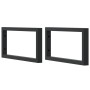 Estante de lavabo de pared de acero y madera maciza de roble by , bathroom vanities - Ref: Foro24-3302601, Price: 104,60 €, D...