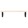 Estante de lavabo de pared de acero y madera maciza de roble by , bathroom vanities - Ref: Foro24-3302603, Price: 97,38 €, Di...
