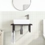 Estante de lavabo de pared de acero y madera maciza de roble von , Badezimmerwaschtische - Ref: Foro24-3302617, Preis: 84,88 ...