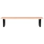 Estante de lavabo de pared de acero y madera maciza de roble by , bathroom vanities - Ref: Foro24-3302615, Price: 116,08 €, D...