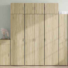Aparador alto madera de ingeniería roble Sonoma 70x42,5x185 cm by , Sideboards - Ref: Foro24-3281422, Price: 216,18 €, Discou...