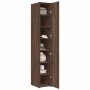 Aparador de madera de ingeniería marrón roble 30x42,5x185 cm by , Sideboards - Ref: Foro24-3281398, Price: 149,96 €, Discount: %
