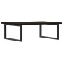 Estante de lavabo de pared de acero y madera maciza de roble de , Tocadores de baño - Ref: Foro24-3302657, Precio: 87,85 €, D...