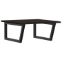 Estante de lavabo de pared de acero y madera maciza de roble von , Badezimmerwaschtische - Ref: Foro24-3302655, Preis: 75,90 ...