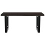 Estante de lavabo de pared de acero y madera maciza de roble von , Badezimmerwaschtische - Ref: Foro24-3302655, Preis: 75,90 ...