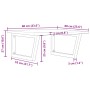 Estante de lavabo de pared de acero y madera maciza de roble von , Badezimmerwaschtische - Ref: Foro24-3302655, Preis: 75,90 ...