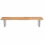 Estante de lavabo de pared acero y madera maciza de acacia de , Tocadores de baño - Ref: Foro24-3302719, Precio: 77,37 €, Des...