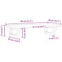 Estante de lavabo de pared acero y madera maciza de acacia de , Tocadores de baño - Ref: Foro24-3302719, Precio: 77,37 €, Des...