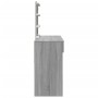 Tocador con luces LED color gris Sonoma 100x40x130 cm de , Tocadores para dormitorios - Ref: Foro24-848197, Precio: 148,59 €,...
