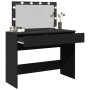 Tocador con luces LED negro 100x40x120 cm de , Tocadores para dormitorios - Ref: Foro24-848207, Precio: 169,76 €, Descuento: %