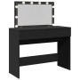 Tocador con luces LED negro 100x40x120 cm de , Tocadores para dormitorios - Ref: Foro24-848207, Precio: 169,76 €, Descuento: %
