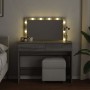 Tocador con luces LED color gris Sonoma 100x40x120 cm de , Tocadores para dormitorios - Ref: Foro24-848211, Precio: 137,06 €,...