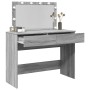 Tocador con luces LED color gris Sonoma 100x40x120 cm de , Tocadores para dormitorios - Ref: Foro24-848211, Precio: 137,06 €,...