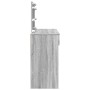 Tocador con luces LED color gris Sonoma 100x40x120 cm de , Tocadores para dormitorios - Ref: Foro24-848211, Precio: 137,06 €,...