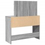 Tocador con luces LED color gris Sonoma 100x40x120 cm de , Tocadores para dormitorios - Ref: Foro24-848211, Precio: 137,06 €,...
