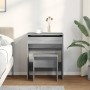 Tocador con taburete gris Sonoma 60x40x113,5 cm | Foro24.es | Tu tienda online para hogar, jardín y más Foro24.es