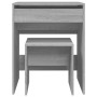 Tocador con taburete gris Sonoma 60x40x113,5 cm | Foro24.es | Tu tienda online para hogar, jardín y más Foro24.es