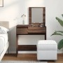 Tocador con espejo marrón roble 73x46,5x120 cm de , Tocadores para dormitorios - Ref: Foro24-848226, Precio: 103,79 €, Descue...