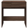 Tocador con espejo marrón roble 73x46,5x120 cm de , Tocadores para dormitorios - Ref: Foro24-848226, Precio: 103,79 €, Descue...