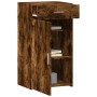 Aparador de madera de ingeniería roble ahumado 50x42,5x93 cm de , Aparadores - Ref: Foro24-846296, Precio: 86,60 €, Descuento: %