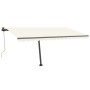 Automatic awning with LED and wind sensor cream 450x300 cm by vidaXL, Awnings - Ref: Foro24-3069772, Price: 672,37 €, Discoun...