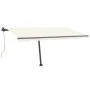 Automatic awning with LED and wind sensor cream 450x300 cm by vidaXL, Awnings - Ref: Foro24-3069772, Price: 801,00 €, Discoun...