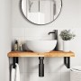 Encimera tocador baño madera acacia acabado aceite 80x40x4 cm de , Tocadores de baño - Ref: Foro24-3279704, Precio: 69,62 €, ...
