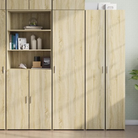 Aparador de madera de ingeniería roble Sonoma 50x42,5x185 cm von , Sideboards - Ref: Foro24-3281415, Preis: 177,05 €, Rabatt: %