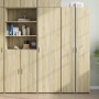 Aparador de madera de ingeniería roble Sonoma 50x42,5x185 cm
