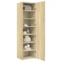 Aparador de madera de ingeniería roble Sonoma 50x42,5x185 cm von , Sideboards - Ref: Foro24-3281415, Preis: 177,05 €, Rabatt: %