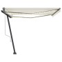 Automatische Markise mit LED und Windsensor Creme 450x300 cm von vidaXL, Markisen - Ref: Foro24-3069772, Preis: 672,70 €, Rab...