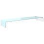 Mueble TV/Elevador de monitor cristal verde 120x30x13 cm | Foro24.es | Tu tienda online para hogar, jardín y más Foro24.es