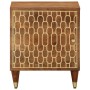 Mesita de noche de madera maciza de mango 40x33x46 cm de , Mesitas de noche - Ref: Foro24-358280, Precio: 67,99 €, Descuento: %