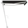 Automatic awning with LED and wind sensor anthracite 350x250cm by vidaXL, Awnings - Ref: Foro24-3069534, Price: 587,10 €, Dis...