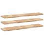 Estantes flotantes 3 uds madera acacia sin tratar 120x30x4 cm by , Shelves and shelves - Ref: Foro24-3279461, Price: 204,27 €...