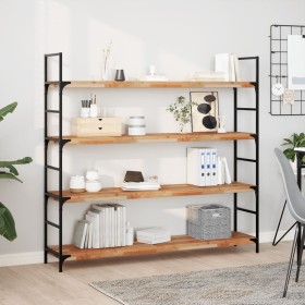 Estante flotante 2 uds madera acacia acabado aceite 120x30x4 cm by , Shelves and shelves - Ref: Foro24-3279620, Price: 140,66...