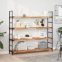 Estante flotante 2 uds madera acacia acabado aceite 120x30x4 cm by , Shelves and shelves - Ref: Foro24-3279620, Price: 143,88...