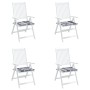 Cojines de silla de jardín 4 uds tela a cuadros gris 40x40x3 cm by , Cushions for chairs and sofas - Ref: Foro24-314036, Pric...