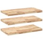 Estantes flotantes 3 uds madera acacia sin tratar 80x40x4 cm von , Regale und Regale - Ref: Foro24-3279477, Preis: 180,48 €, ...