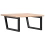 Estante de lavabo de pared de acero y madera maciza de roble von , Badezimmerwaschtische - Ref: Foro24-3302463, Preis: 106,50...
