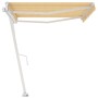 Automatic yellow and white freestanding awning 450x300 cm by vidaXL, Awnings - Ref: Foro24-3069568, Price: 563,21 €, Discount: %