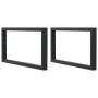 Estante de lavabo de pared de acero y madera maciza de roble by , bathroom vanities - Ref: Foro24-3302461, Price: 107,09 €, D...