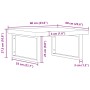 Estante de lavabo de pared de acero y madera maciza de haya by , bathroom vanities - Ref: Foro24-3302513, Price: 114,42 €, Di...