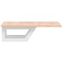 Estante de lavabo de pared de acero y madera maciza de roble von , Badezimmerwaschtische - Ref: Foro24-3302558, Preis: 67,87 ...