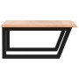 Estante de lavabo de pared de acero y madera maciza de roble de , Tocadores de baño - Ref: Foro24-3302643, Precio: 90,33 €, D...