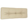 Cojín para sofá de palets de tela beige 120x40x12 cm by , Cushions for chairs and sofas - Ref: Foro24-360626, Price: 34,62 €,...