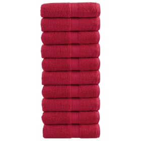 Toallas SOLUND 10 unidades rojo 30x30 cm 600 gsm de , Toallas - Ref: Foro24-137397, Precio: 21,44 €, Descuento: %