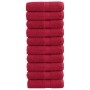 Toallas SOLUND 10 unidades rojo 30x30 cm 600 gsm de , Toallas - Ref: Foro24-137397, Precio: 21,86 €, Descuento: %