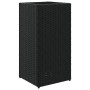 Jardinera de ratán sintético negra 30x30x60 cm by , Pots and planters - Ref: Foro24-366410, Price: 59,98 €, Discount: %